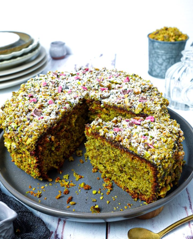 Pistachio & Lime Cake (Gluten Free)